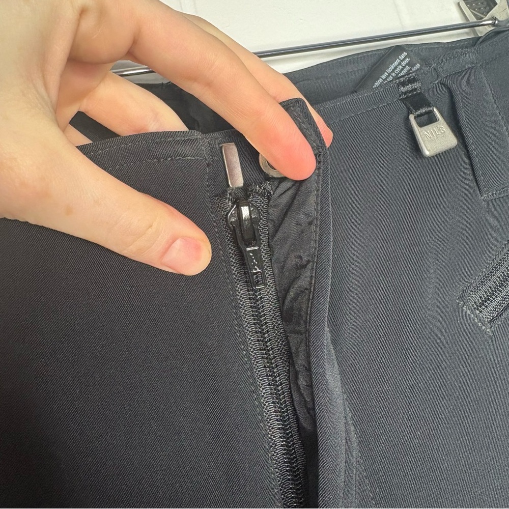 Nils Jan Stretch Snow Ski Pants Size 12 Long Black Sportswear Waterproof Zip Ski - Picture 7 of 12